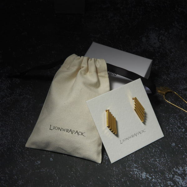 Lionwrapack Promotional Eco Muslin jewelry packaging Cotton Pouch Customized Organic Cotton Candle Drawstring Bag