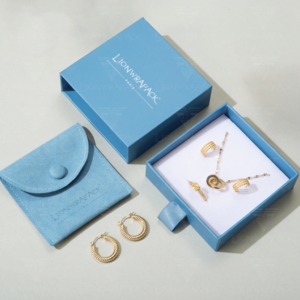 Premium Lionwrapack Glossy Paper Jewelry Packaging Box Personalized Logo Color Recyclable Degradable Ideal for Full Jewelry Sets