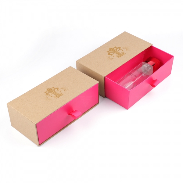 Luxury Custom Logo Cardboard Printed Recycled Packaging Closure Pink Flat Brown Kraft Paper Gift Boxes